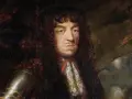 Portret króla Jana Kazimierza, który po abdykacji udał się do Francji. Widać jego charakterystyczną perukę i zbroję.