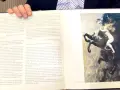 Uniesień obraz Podkowińskiego "Szał" - kobieta na galopującym koniu, dynamiczna kompozycja.