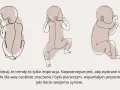 Trzy rysunki noworodków w stylu line art. Wybór imion na "R" dla syna to ważna decyzja.
