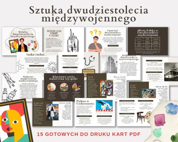 Sztuka dwudziestolecia międzywojennego: od kubizmu Picassa po abstrakcję Malewicza. Odkryj kluczowe cechy malarstwa, architektury i rewolucję formy tej epoki.